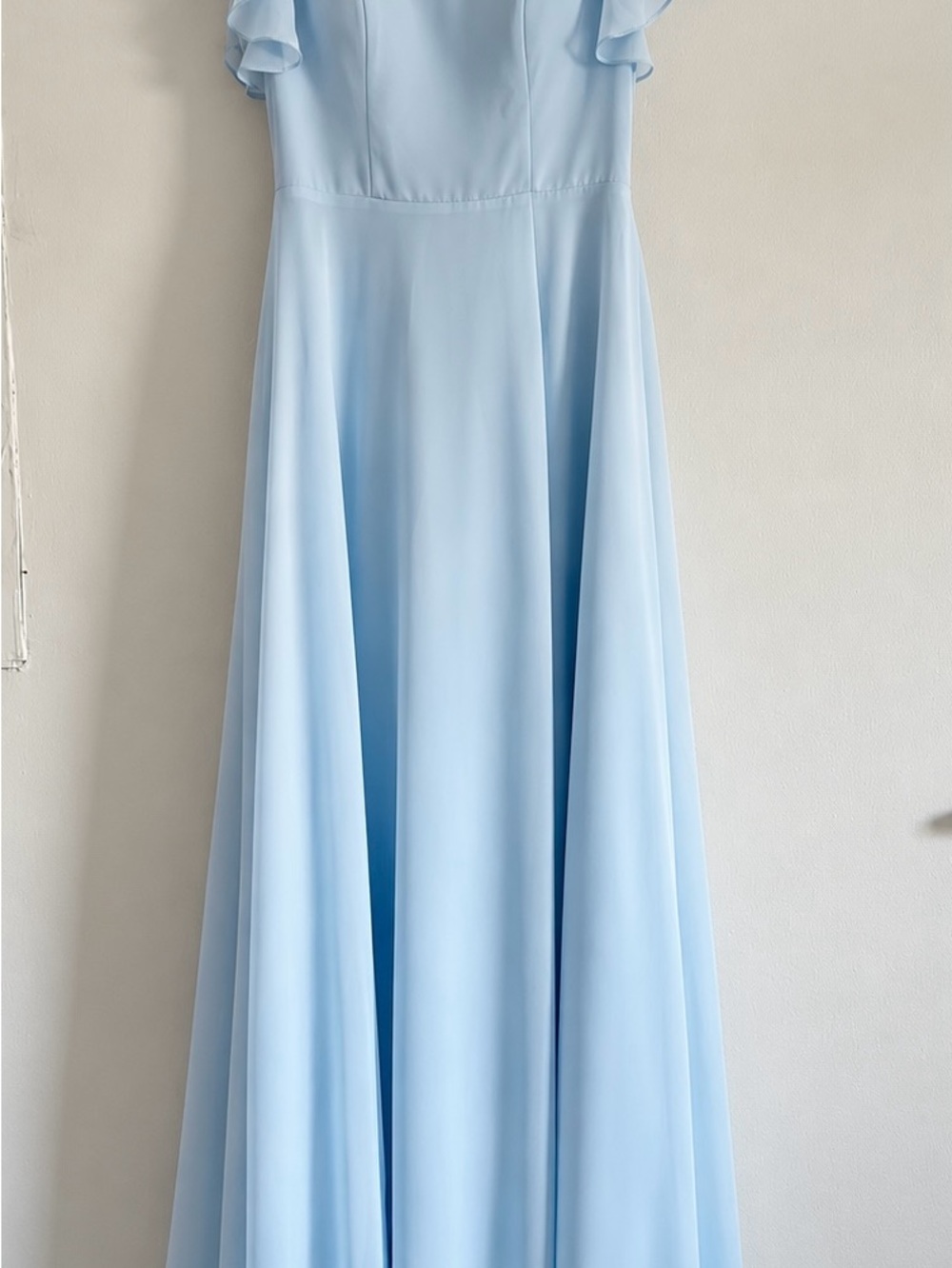 Azazie Elegant Light Blue Women's Maxi Brides Maid Dress